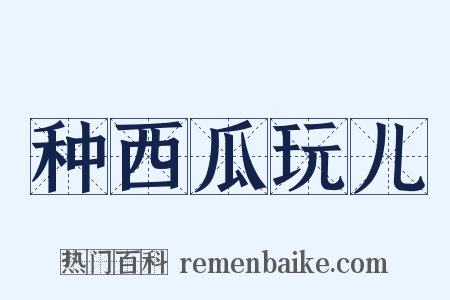种西瓜玩儿是什么意思的图片